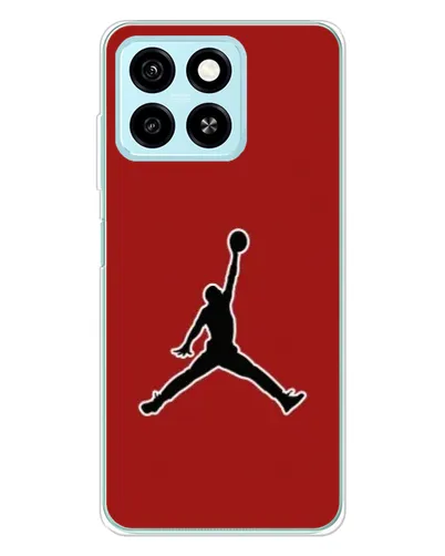 Чехол для ZTE Blade A55 с картинкой «Jordan Red Back»