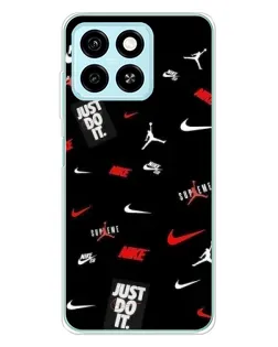 Чехол для ZTE Blade A55 с картинкой «Nike Mix Pattern»