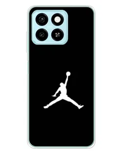 Чехол для ZTE Blade A55 с картинкой «Jordan Silhouette»