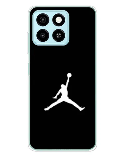 Чехол для ZTE Blade A55 с картинкой «Jordan Silhouette»