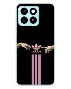 Чехол для ZTE Blade A55 с картинкой «Adidas Hands»