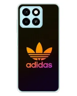 Чехол для ZTE Blade A55 с картинкой «Градиент Adidas»