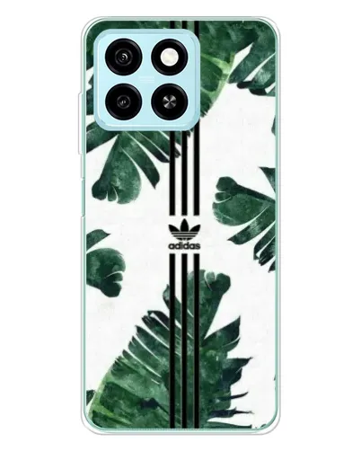 Чехол для ZTE Blade A55 с картинкой «Пальмовые листья адидас»