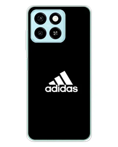 Чехол для ZTE Blade A55 с картинкой «Черная классика Adidas»