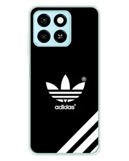 Чехол для ZTE Blade A55 с картинкой «Adidas с диагональными полосами»