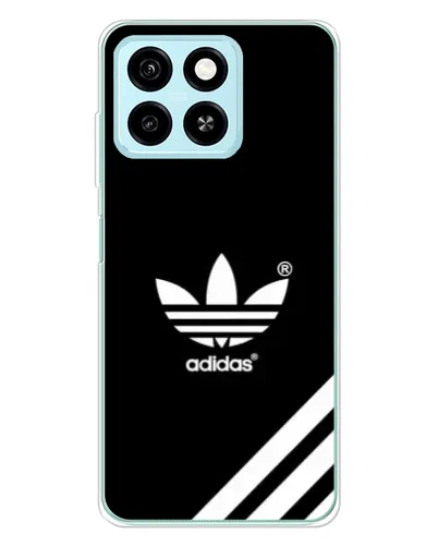 Чехол для ZTE Blade A55 с картинкой «Adidas с диагональными полосами»