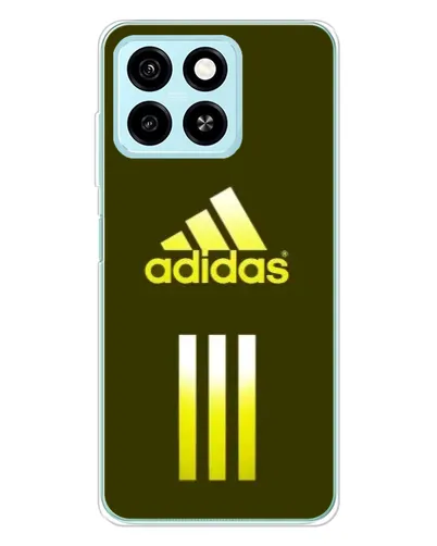 Чехол для ZTE Blade A55 с картинкой «Оливковый градиент Adidas»