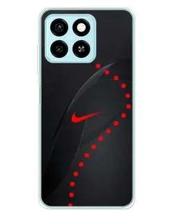 Чехол для ZTE Blade A55 с картинкой «Абстрактный дизайн Nike»