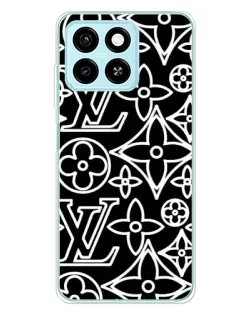 Чехол для ZTE Blade A55 с картинкой «Черно-белый узор LV» Чехол для ZTE Blade A55 с картинкой «Черно-белый узор LV»