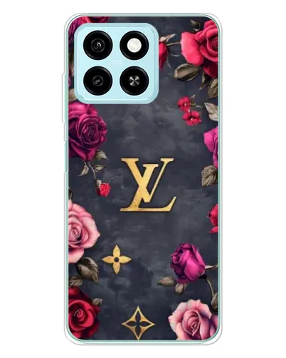 Чехол для ZTE Blade A55 с картинкой «Цветочный Louis Vuitton»
