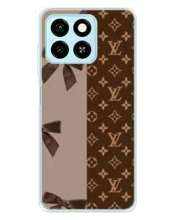 Чехол для ZTE Blade A55 с картинкой «Louis Vuitton — банты»