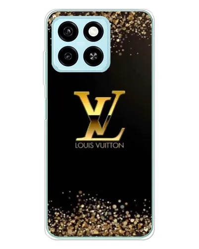 Чехол для ZTE Blade A55 с картинкой «LV — золотые искры»