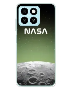 Чехол для ZTE Blade A55 с картинкой «NASA — лунный градиент»