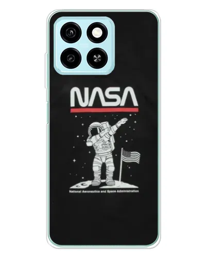 Чехол для ZTE Blade A55 с картинкой «NASA — шагаем по Луне» Чехол для ZTE Blade A55 с картинкой «NASA — шагаем по Луне»