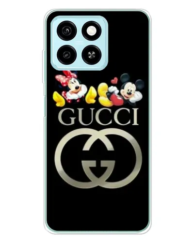 Чехол для ZTE Blade A55 с картинкой «Gucci — герои Disney»