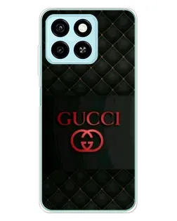 Чехол для ZTE Blade A55 с картинкой «Gucci — стеганый черный»