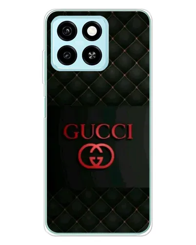Чехол для ZTE Blade A55 с картинкой «Gucci — стеганый черный»