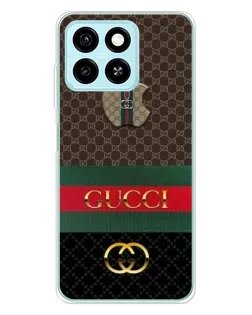 Чехол для ZTE Blade A55 с картинкой «Gucci — брендированный десерт»