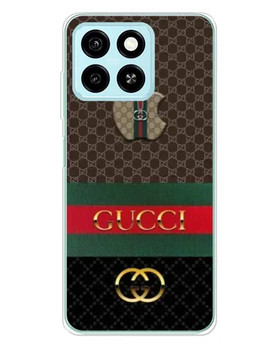 Чехол для ZTE Blade A55 с картинкой «Gucci — брендированный десерт»