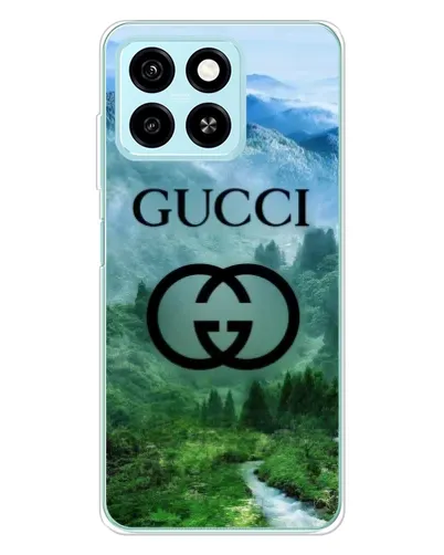 Чехол для ZTE Blade A55 с картинкой «Gucci — горный пейзаж»