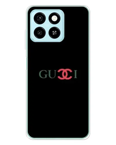 Чехол для ZTE Blade A55 с картинкой «Gucci — красный градиент»
