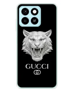 Чехол для ZTE Blade A55 с картинкой «Gucci — серебряный лев» Чехол для ZTE Blade A55 с картинкой «Gucci — серебряный лев»