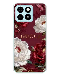 Чехол для ZTE Blade A55 с картинкой «Gucci — бордовые розы» Чехол для ZTE Blade A55 с картинкой «Gucci — бордовые розы»