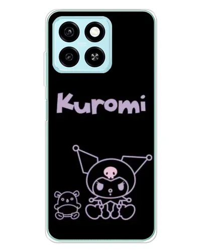 Чехол для ZTE Blade A55 с картинкой «Kuromi — черный минимализм» Чехол для ZTE Blade A55 с картинкой «Kuromi — черный минимализм»