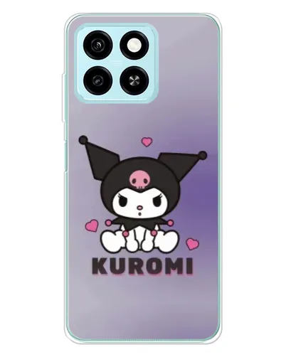 Чехол для ZTE Blade A55 с картинкой «Kuromi — фиолетовый арт» Чехол для ZTE Blade A55 с картинкой «Kuromi — фиолетовый арт»