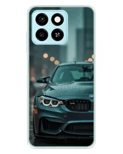 Чехол для ZTE Blade A55 с картинкой «BMW в огнях города»