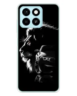 Чехол для ZTE Blade A55 с картинкой «BMW и лев»