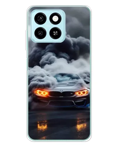 Чехол для ZTE Blade A55 с картинкой «BMW в дыму»