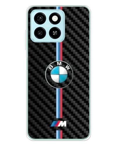 Чехол для ZTE Blade A55 с картинкой «Эмблема BMW и карбон»