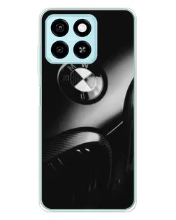Чехол для ZTE Blade A55 с картинкой «Эмблема BMW — макро»