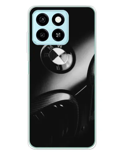 Чехол для ZTE Blade A55 с картинкой «Эмблема BMW — макро»