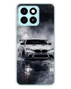 Чехол для ZTE Blade A55 с картинкой «BMW сквозь туман»