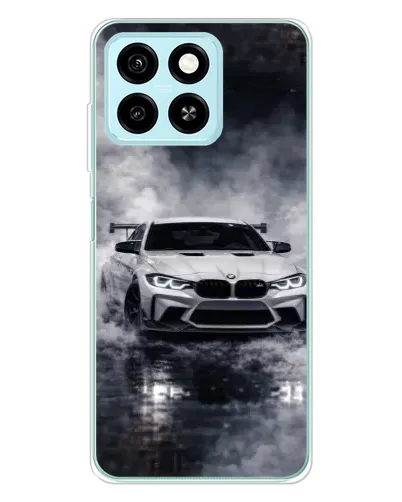 Чехол для ZTE Blade A55 с картинкой «BMW сквозь туман»