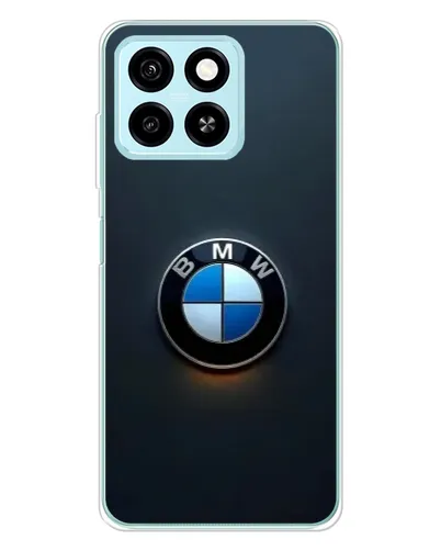Чехол для ZTE Blade A55 с картинкой «Логотип BMW — минимализм»