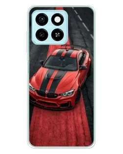 Чехол для ZTE Blade A55 с картинкой «BMW на красной дорожке»