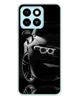 Чохол для ZTE Blade A55 з картинкою «Чорна BMW — профіль»