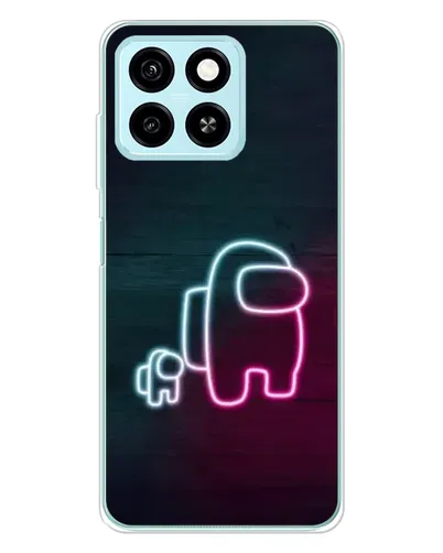 Чехол для ZTE Blade A55 с картинкой «Among Us неон-арт» Чехол для ZTE Blade A55 с картинкой «Among Us неон-арт»