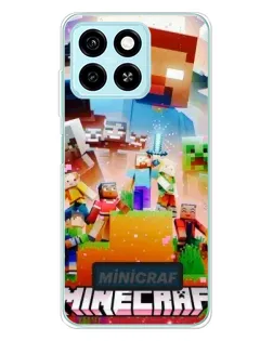 Чехол для ZTE Blade A55 с картинкой «Minecraft герои игры» Чехол для ZTE Blade A55 с картинкой «Minecraft герои игры»