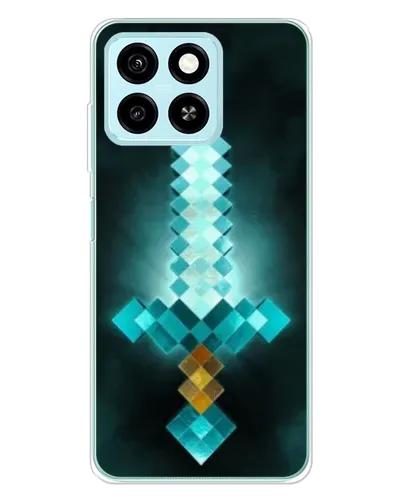 Чехол для ZTE Blade A55 с картинкой «Алмазный меч неон» Чехол для ZTE Blade A55 с картинкой «Алмазный меч неон»