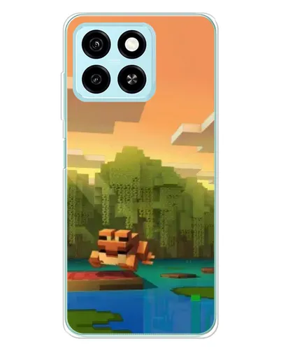 Чехол для ZTE Blade A55 с картинкой «Майнкрафт закат солнца» Чехол для ZTE Blade A55 с картинкой «Майнкрафт закат солнца»
