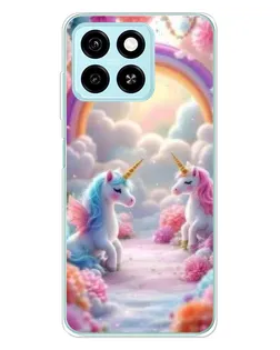 Чехол для ZTE Blade A55 с картинкой «Радуга и единороги» Чехол для ZTE Blade A55 с картинкой «Радуга и единороги»
