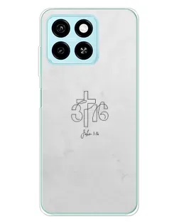 Чохол для ZTE Blade A55 з картинкою «Івана 3:16 Хрест» Чохол для ZTE Blade A55 з картинкою «Івана 3:16 Хрест»