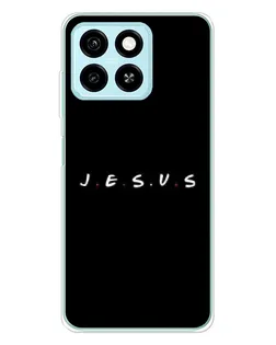 Чехол для ZTE Blade A55 с картинкой «Точки веры J.E.S.U.S.»