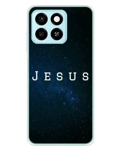 Чехол для ZTE Blade A55 с картинкой «Звездное небо Jesus»