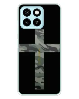 Чехол для ZTE Blade A55 с картинкой «Милитари Крест»