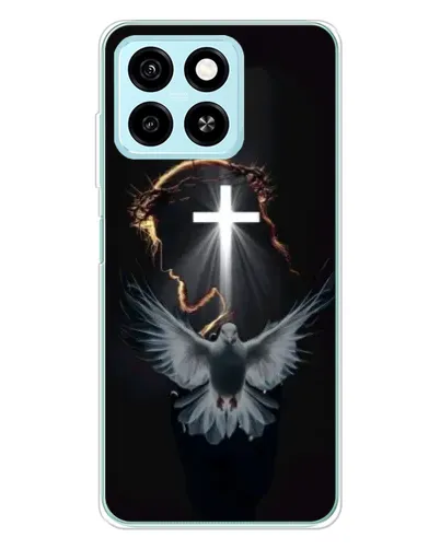 Чехол для ZTE Blade A55 с картинкой «Голубь и Свет»
